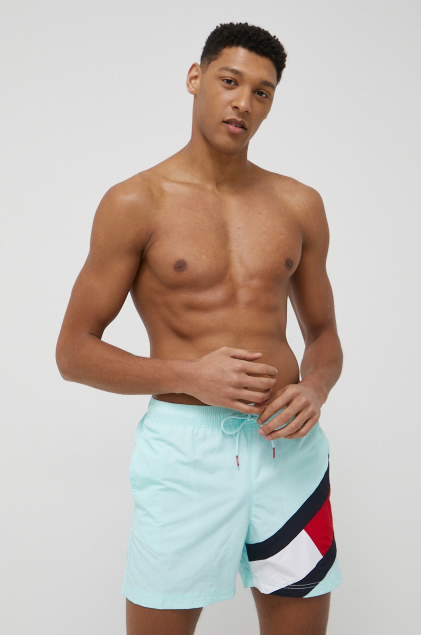 

Плувни шорти Tommy Hilfiger в тюркоазено, Тюркоазен