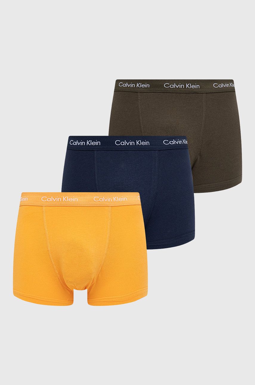 

Боксерки Calvin Klein Underwear (3 чифта) мъжки в оранжево, Оранжев