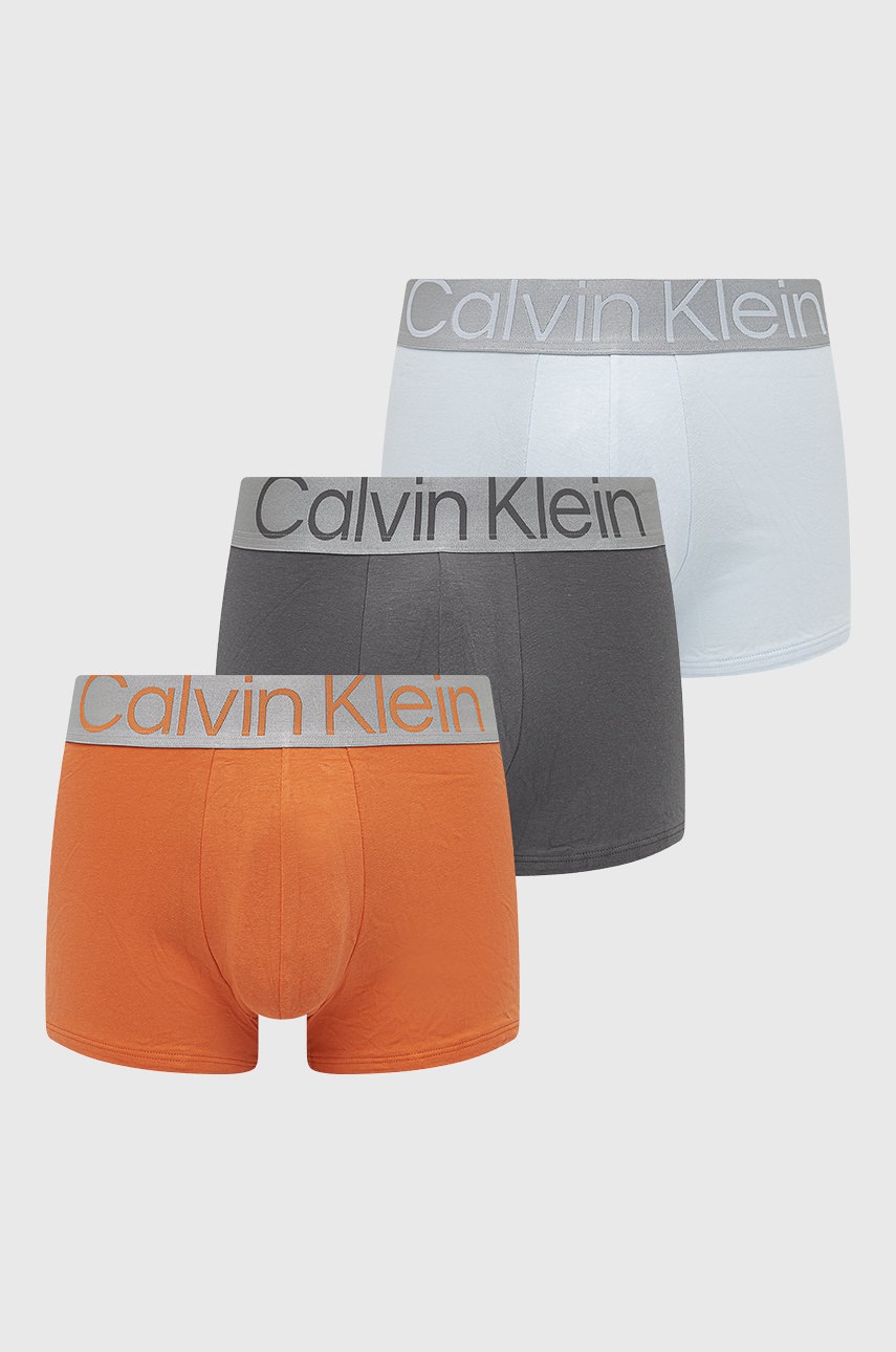 

Боксерки Calvin Klein Underwear (3 чифта) мъжки в сиво, Сив
