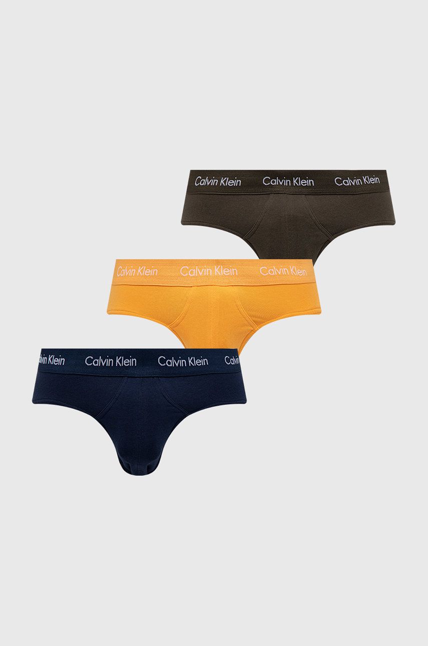 Calvin Klein Underwear slipy (3-pack) męskie kolor pomarańczowy