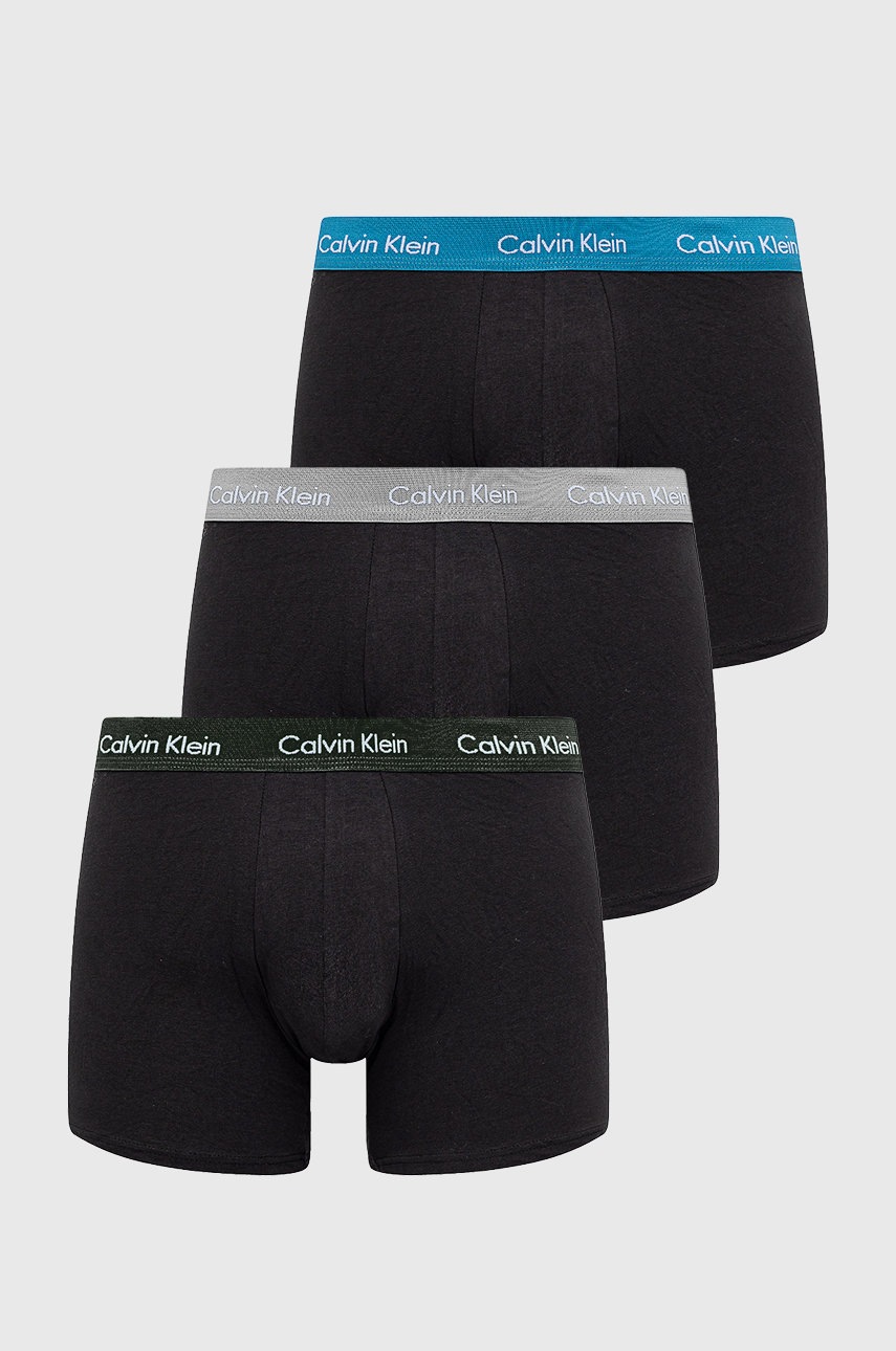 

Боксерки Calvin Klein Underwear (3 чифта) мъжки в черно, Черен