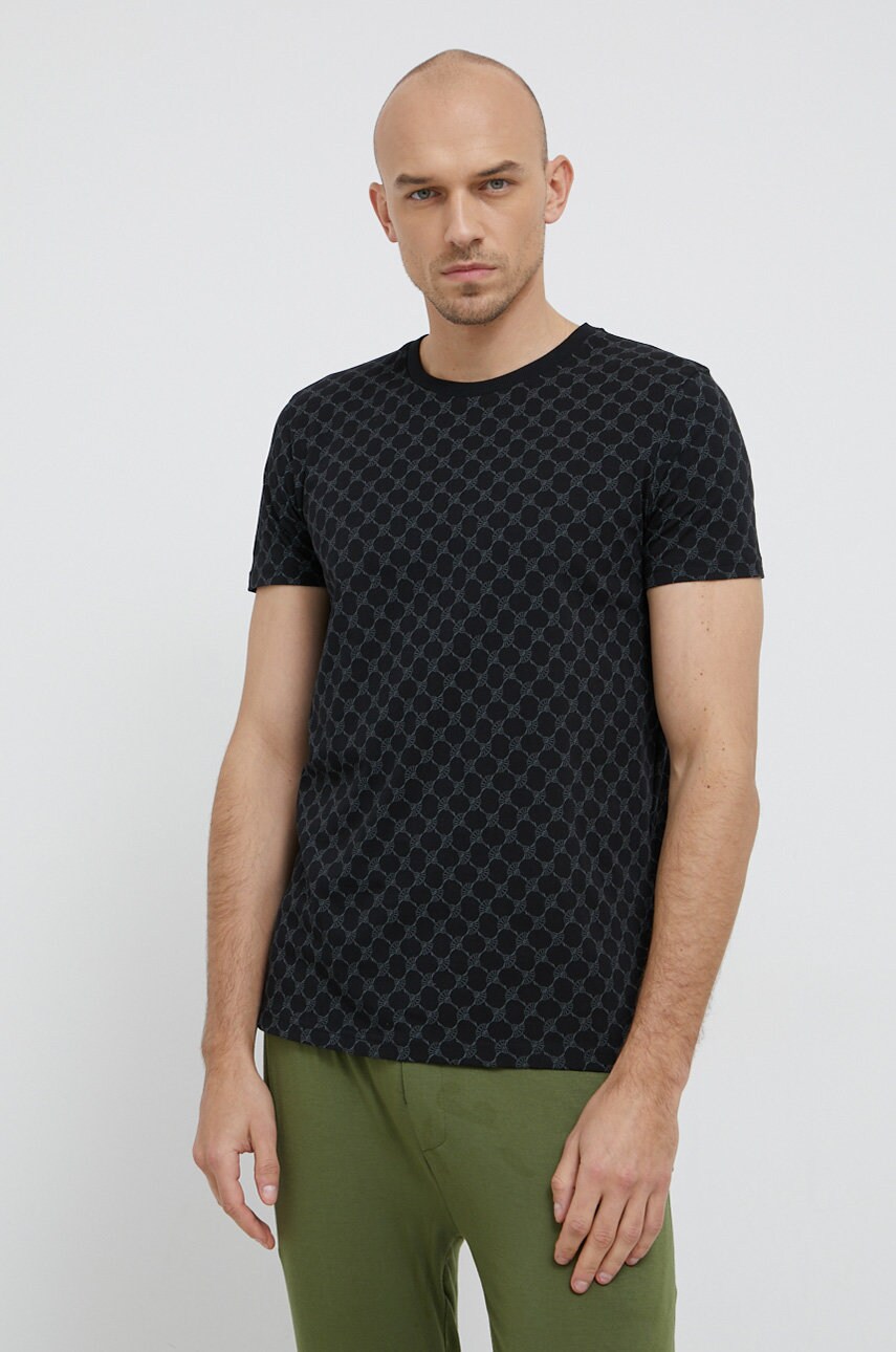 Joop! tricou de pijama culoarea negru, melanj