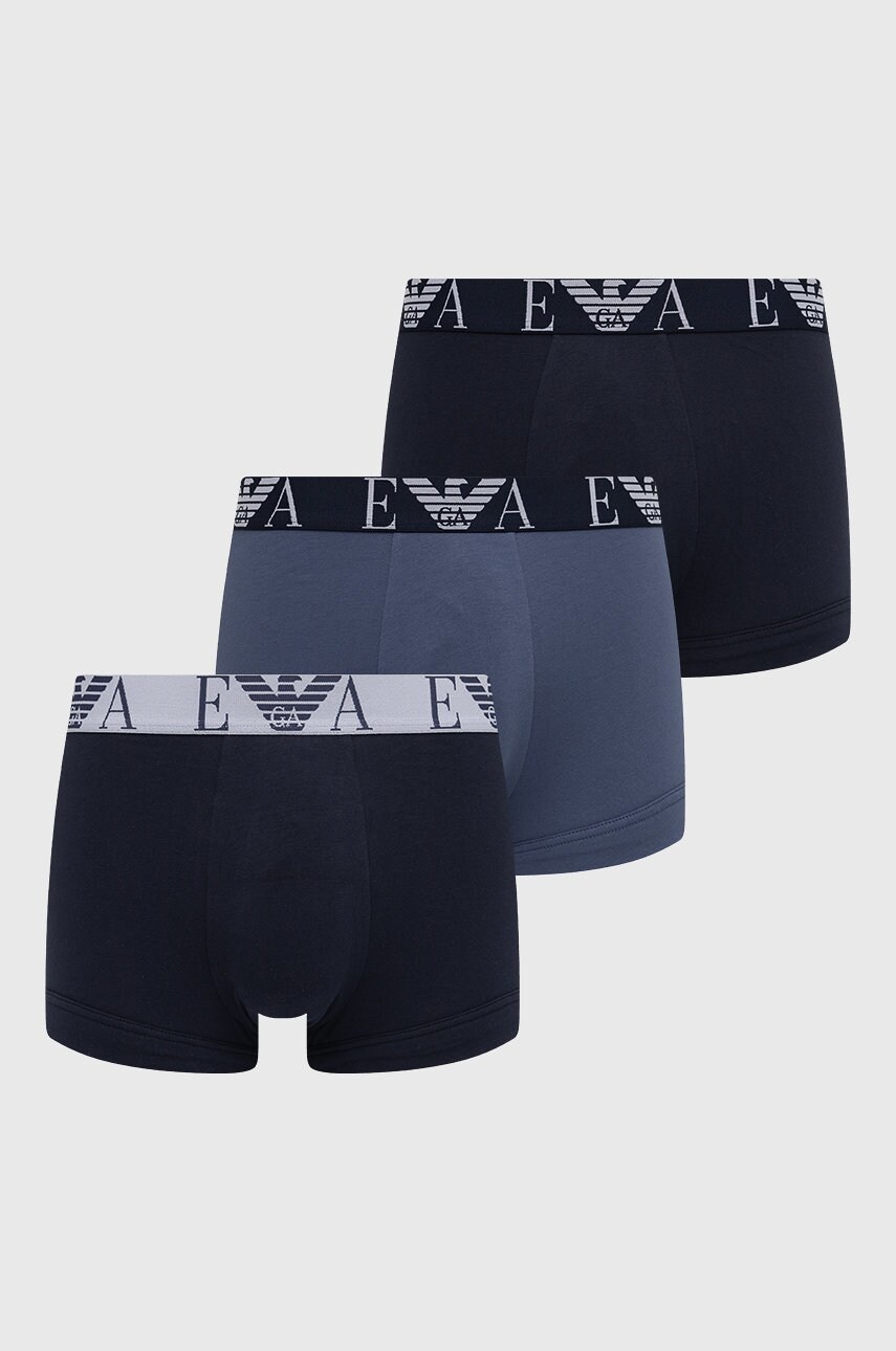 

Боксерки Emporio Armani Underwear (3 чифта) мъжки в тъмносиньо, Тъмносин