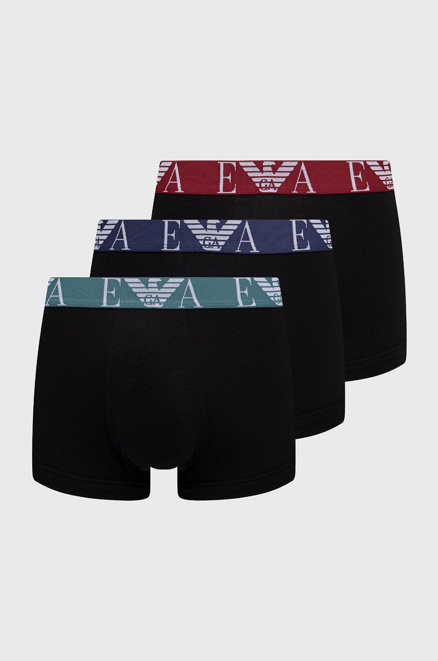 Emporio Armani Underwear Bokserki (3-pack) męskie kolor czarny