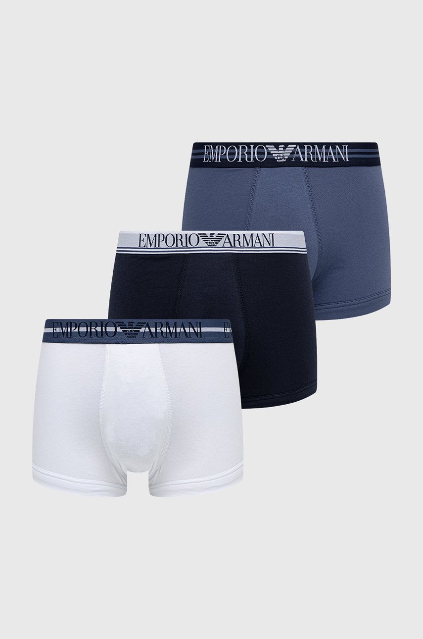 Emporio Armani Underwear boxeri barbati, culoarea albastru marin ANSWEAR