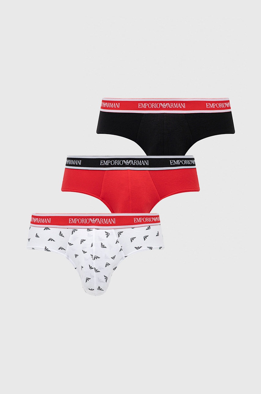 

Слипове Emporio Armani Underwear (3 чифта) мъжки в черно, Черен