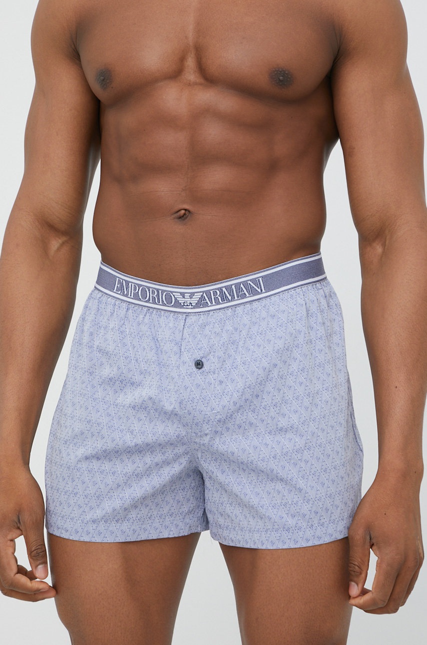 

Памучни боксерки Emporio Armani Underwear, Син