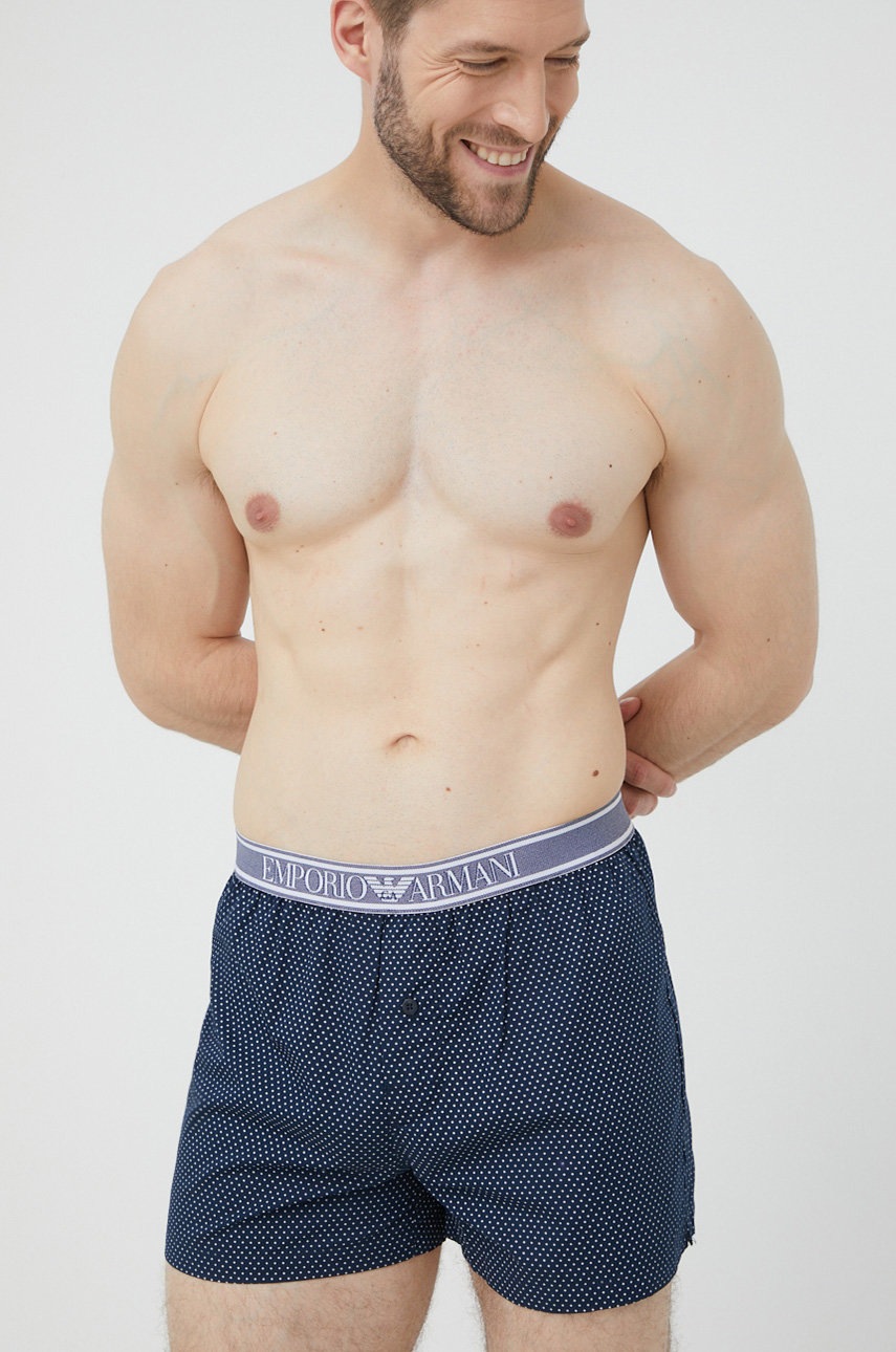 

Памучни боксерки Emporio Armani Underwear в тъмносиньо, Тъмносин