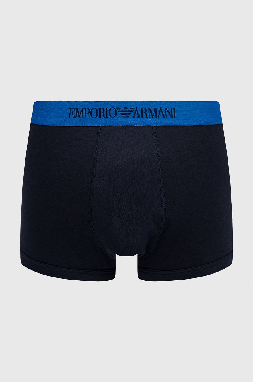 

Бавовняні боксери Emporio Armani Underwear колір синій