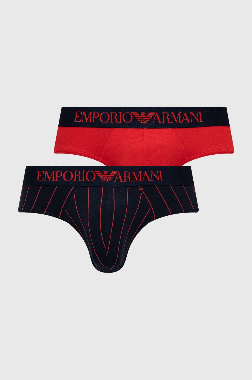 Emporio Armani Underwear slipy (2-pack) męskie kolor czerwony
