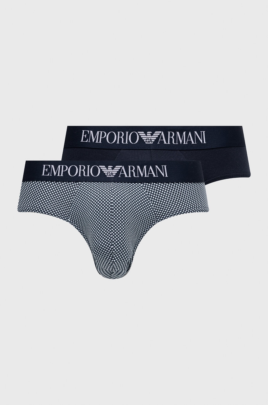 Emporio Armani Underwear slip barbati, culoarea albastru marin
