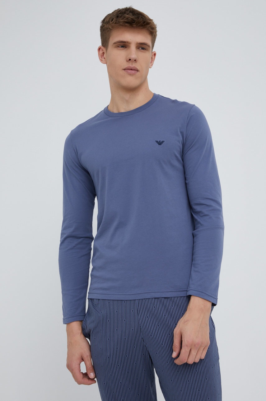 

Хлопковая пижама Emporio Armani Underwear однотонная