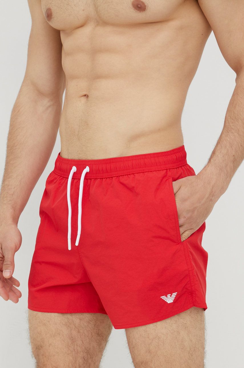 Emporio Armani Underwear szorty kąpielowe kolor czerwony