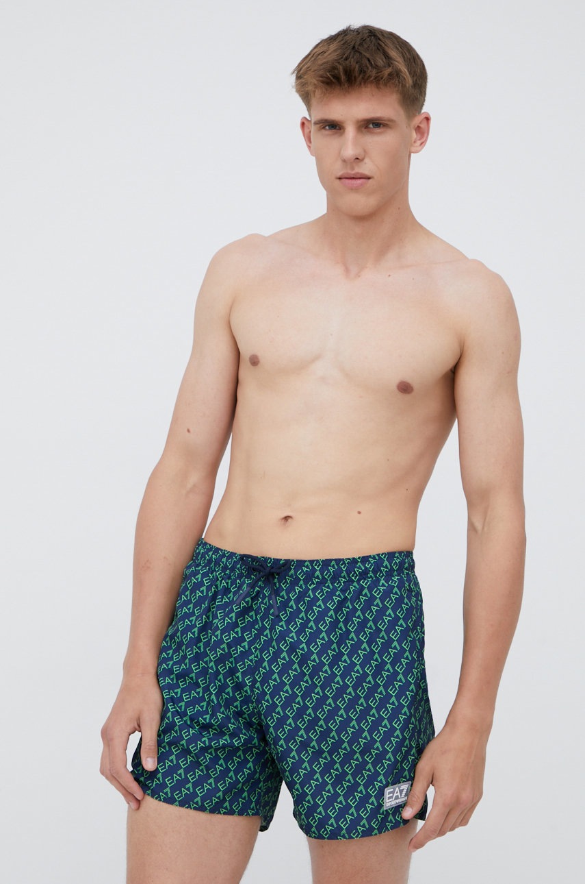 

Купальные шорты EA7 Emporio Armani цвет синий