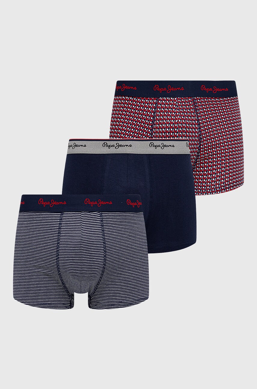 Pepe jeans boxeri carver barbati, culoarea albastru marin