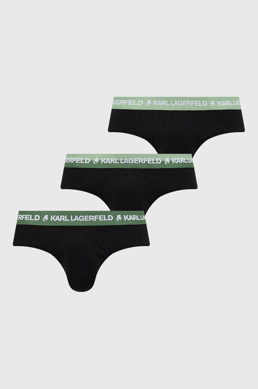 Spodní prádlo Karl Lagerfeld 3-pack pánské - černá -  95 % Bavlna