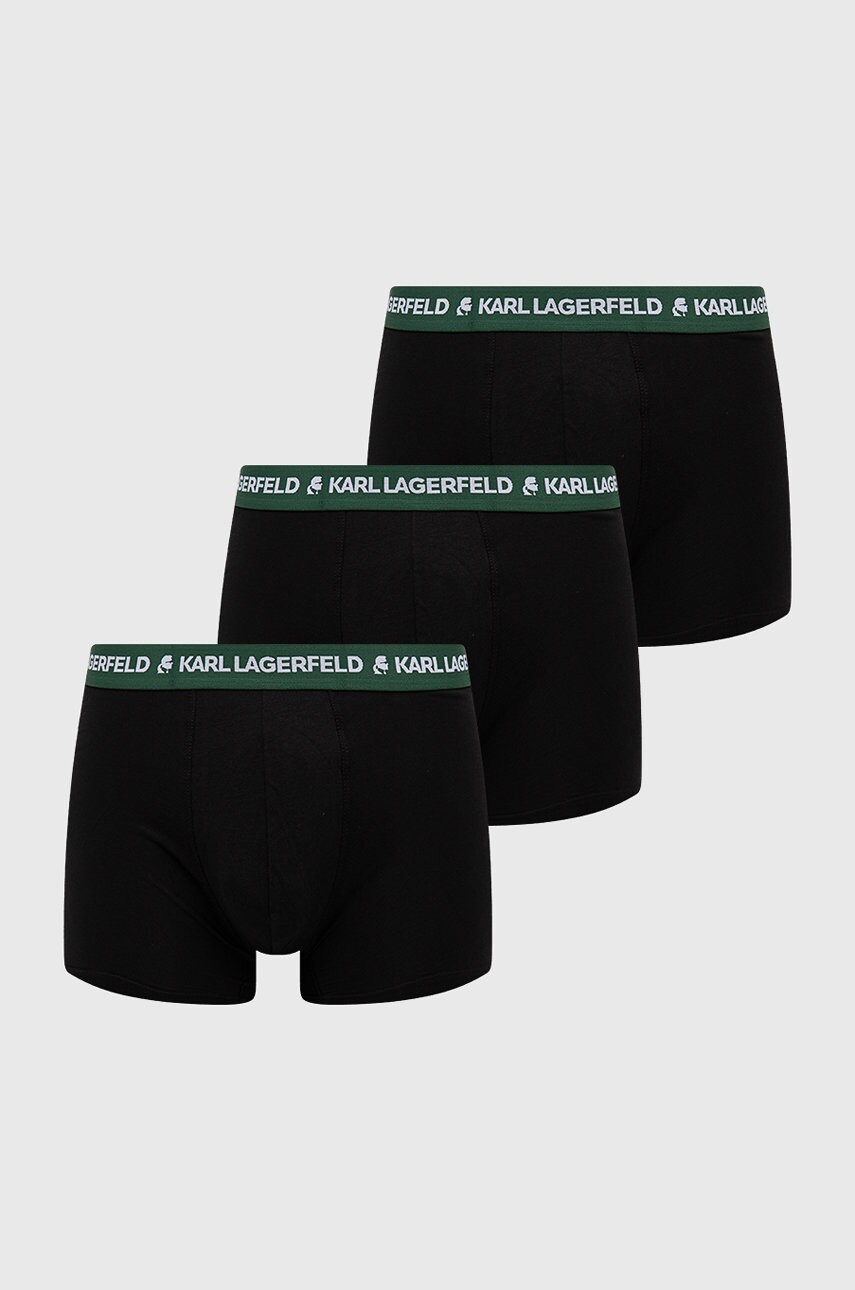 Karl lagerfeld boxeri (3-pack) barbati, culoarea verde