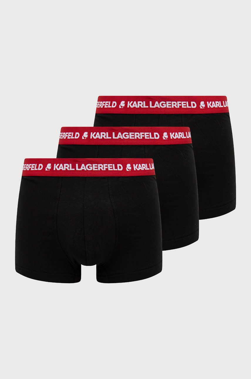 Karl Lagerfeld boxeri (3-pack) barbati, culoarea rosu answear.ro
