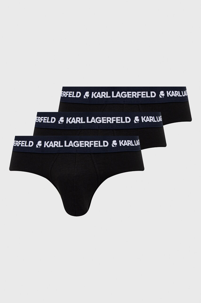 Karl lagerfeld slip (3-pack) barbati, culoarea albastru marin