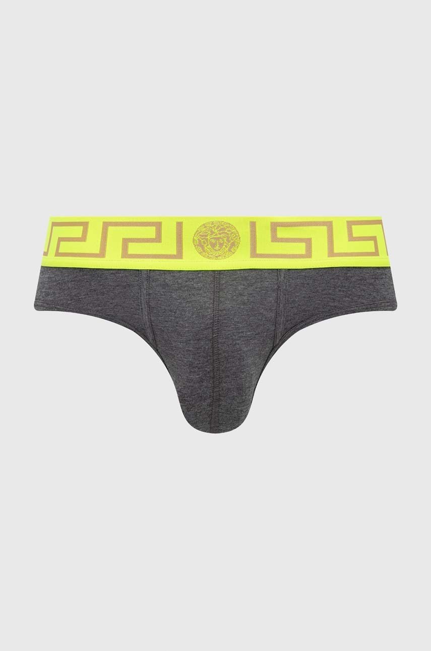 

Слипы Versace мужские цвет серый