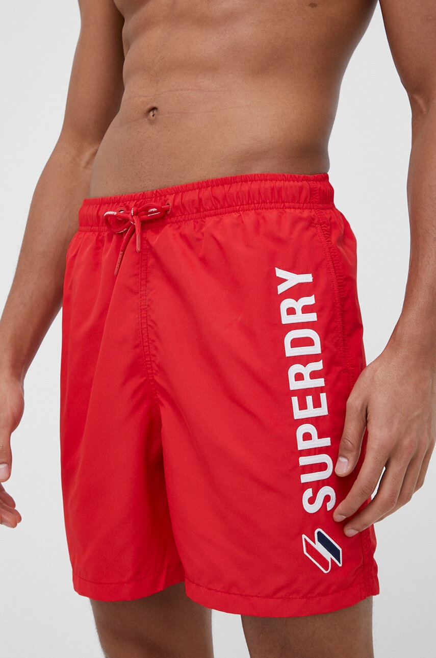 

Купальные шорты Superdry цвет красный