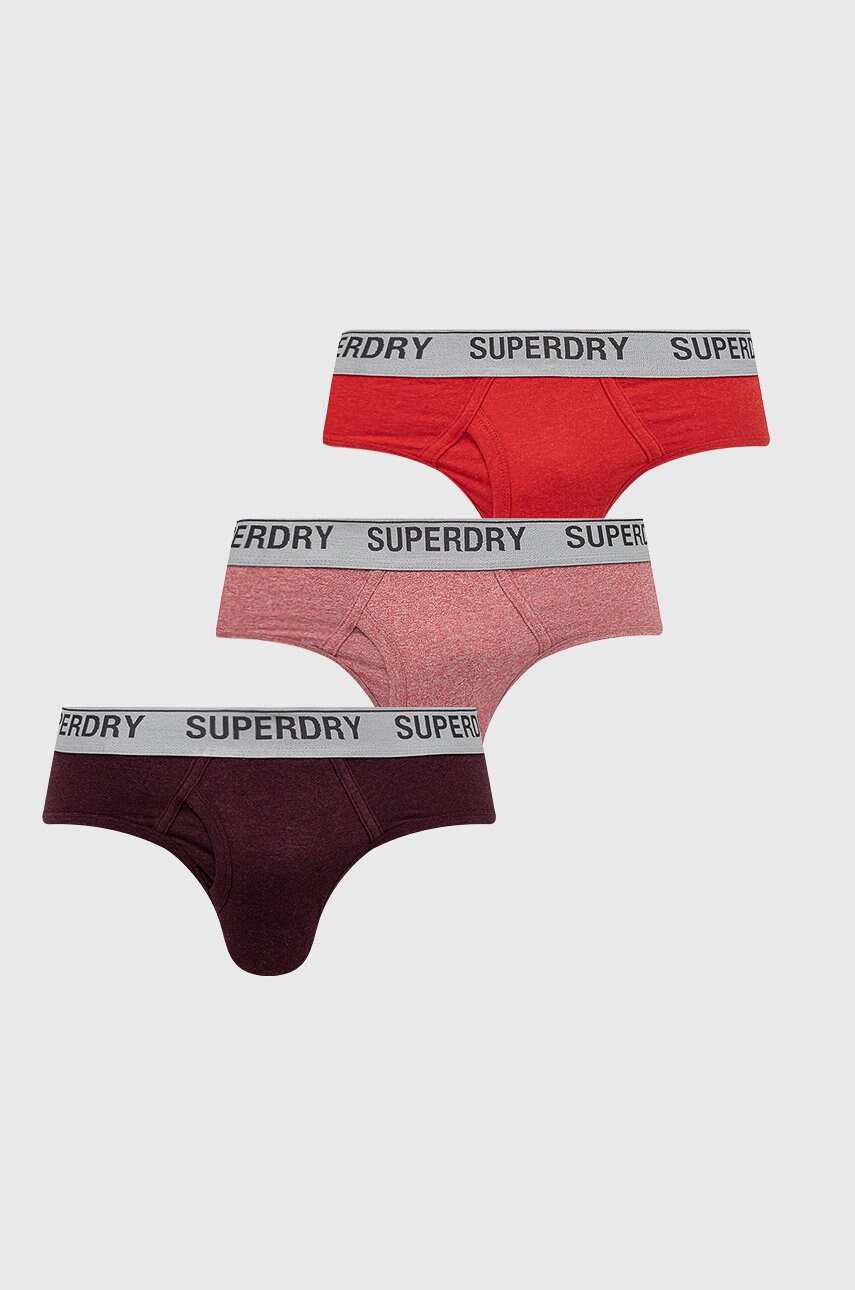 Superdry slip barbati, culoarea bordo