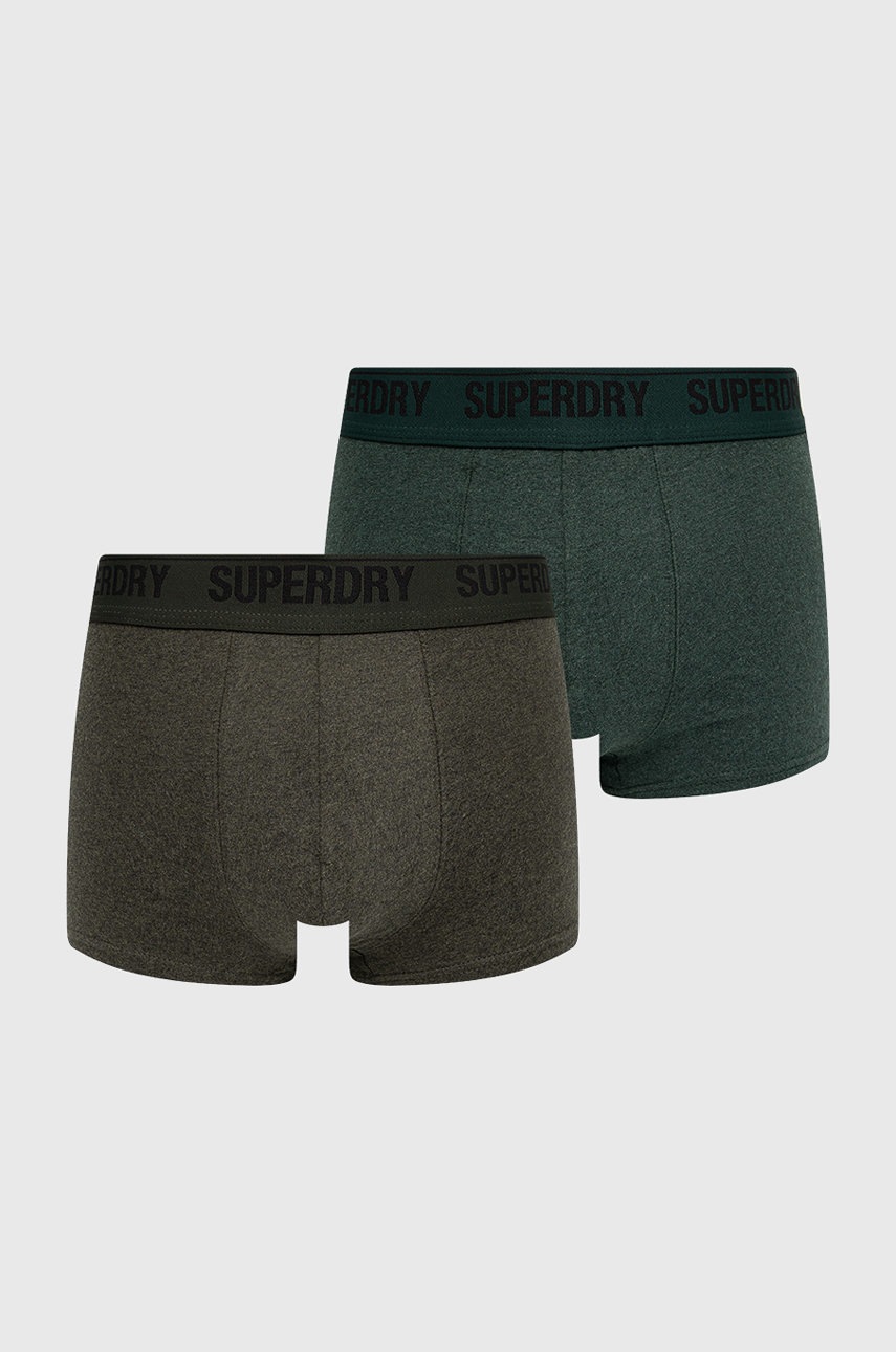 

Боксерки Superdry в зелено, Зелен