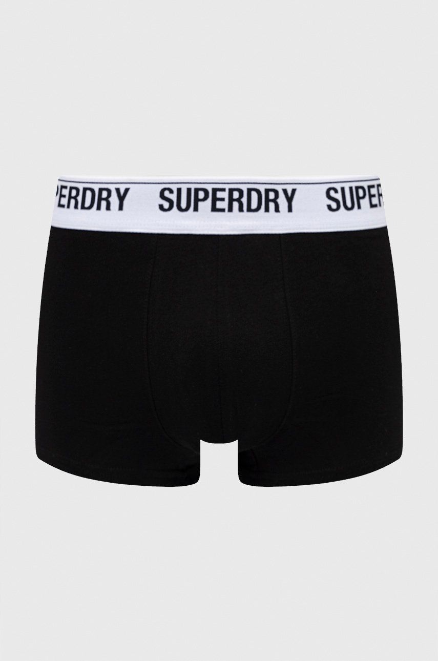 Superdry boxeri (3-pack) barbati, culoarea negru (3-pack) imagine noua