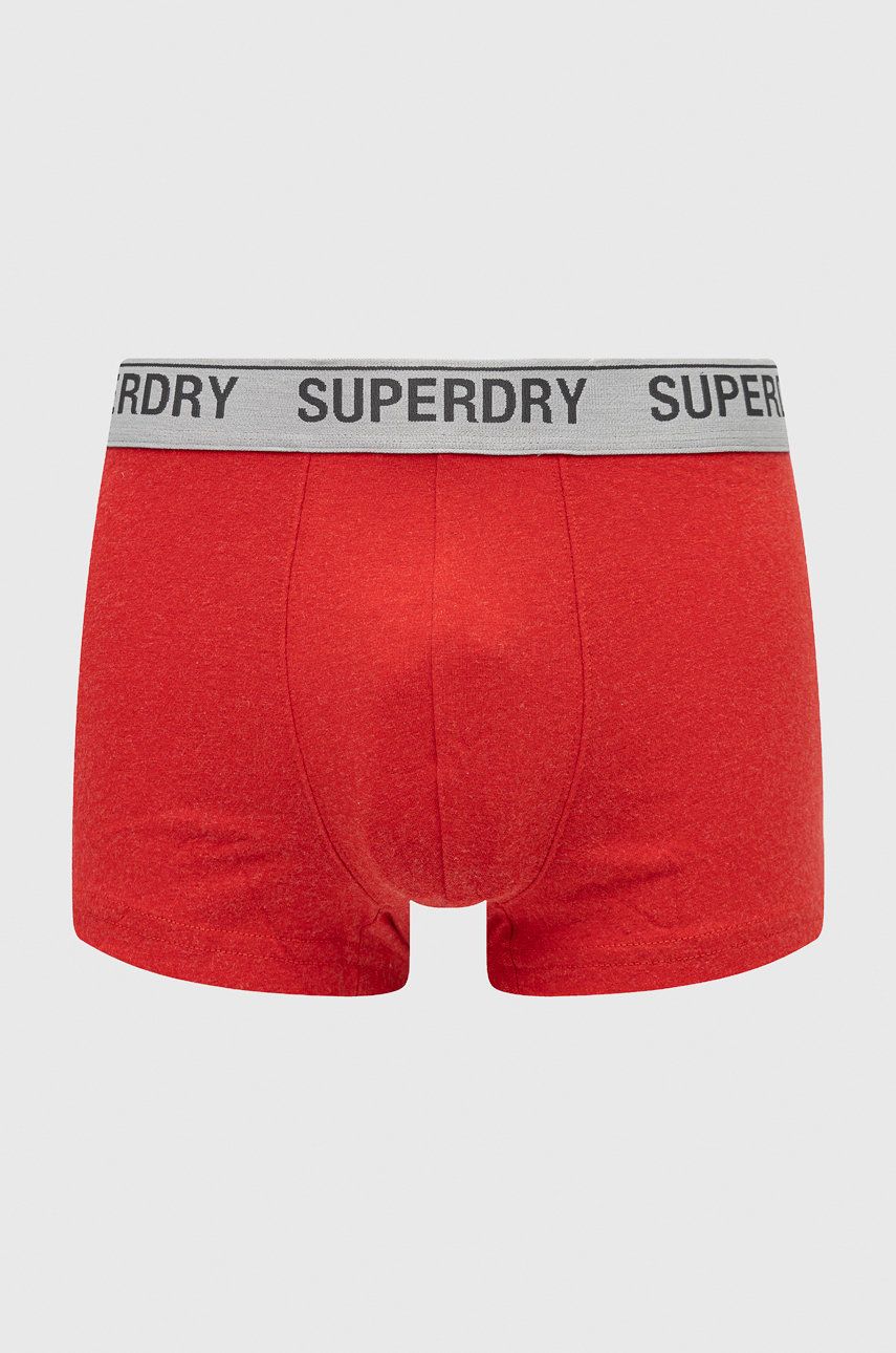 

Боксери Superdry (3-pack) чоловічі колір бордовий