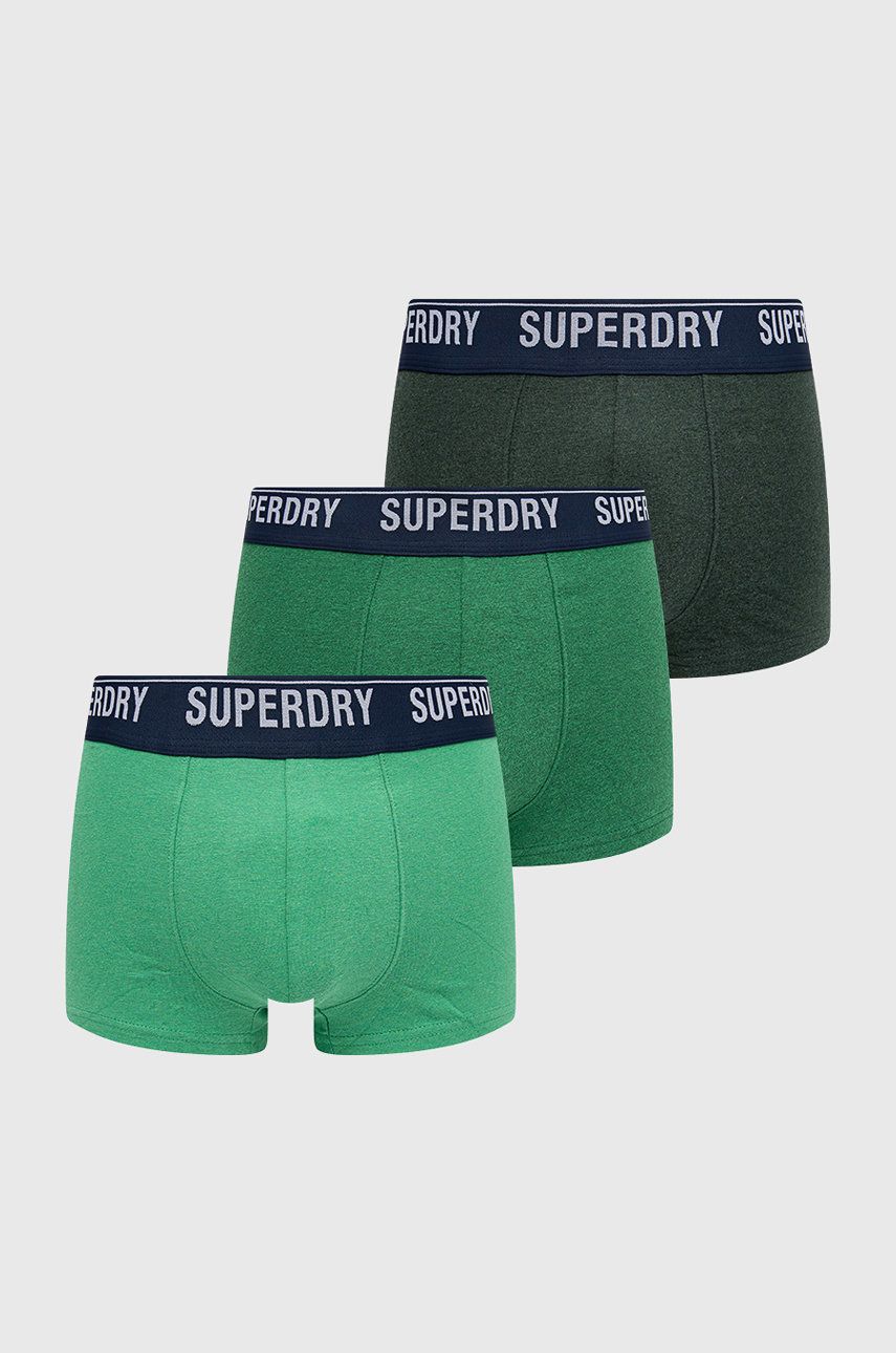 Superdry boxeri barbati, culoarea verde answear.ro