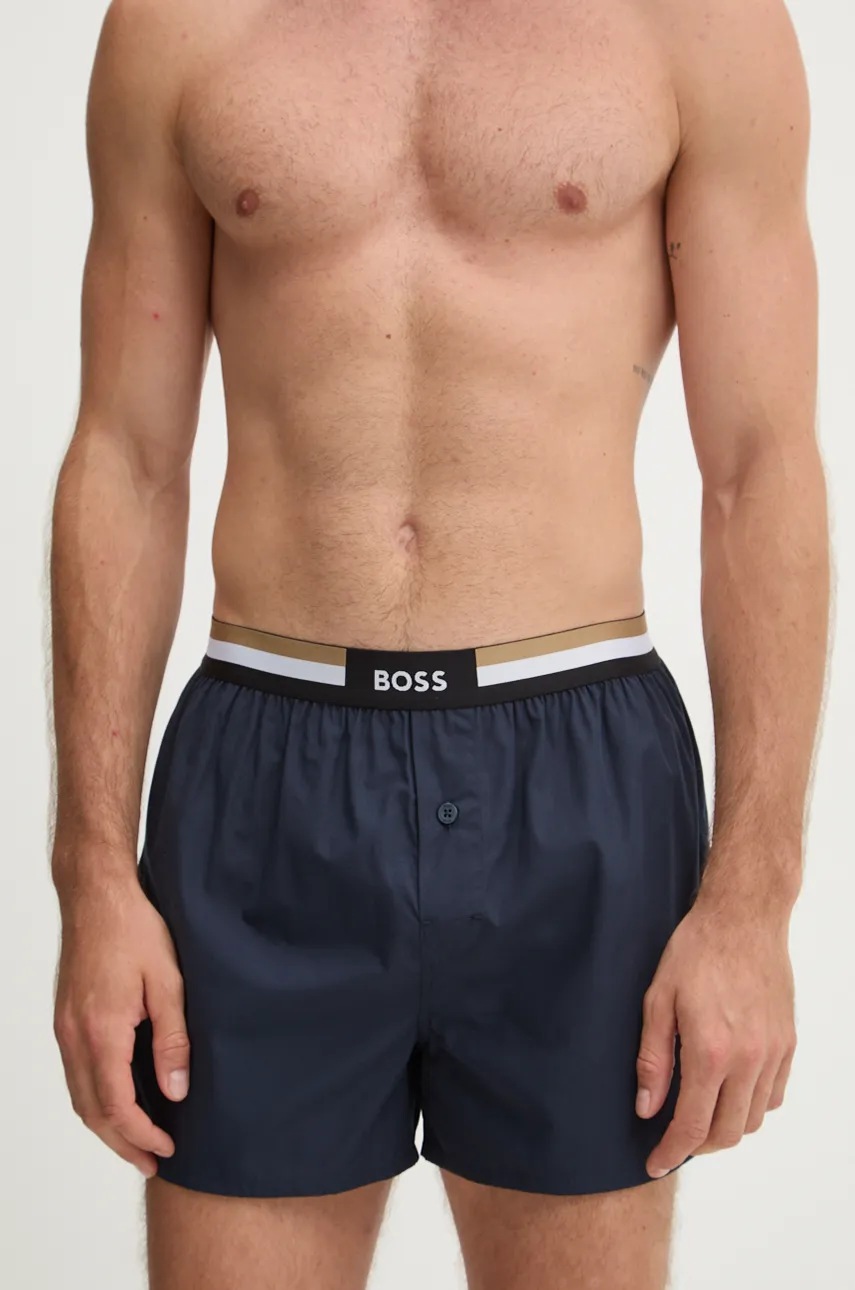 

Памучни боксерки BOSS (2 чифта) в тюркоазено 50469762, Тъмносин