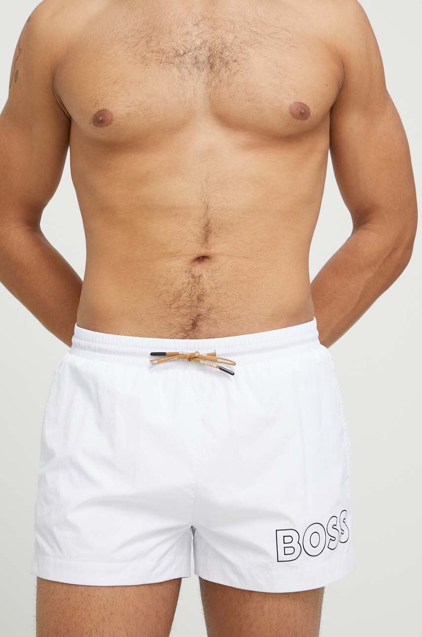 BOSS pantaloni scurti de baie culoarea alb Bărbaţi 2023-03-21
