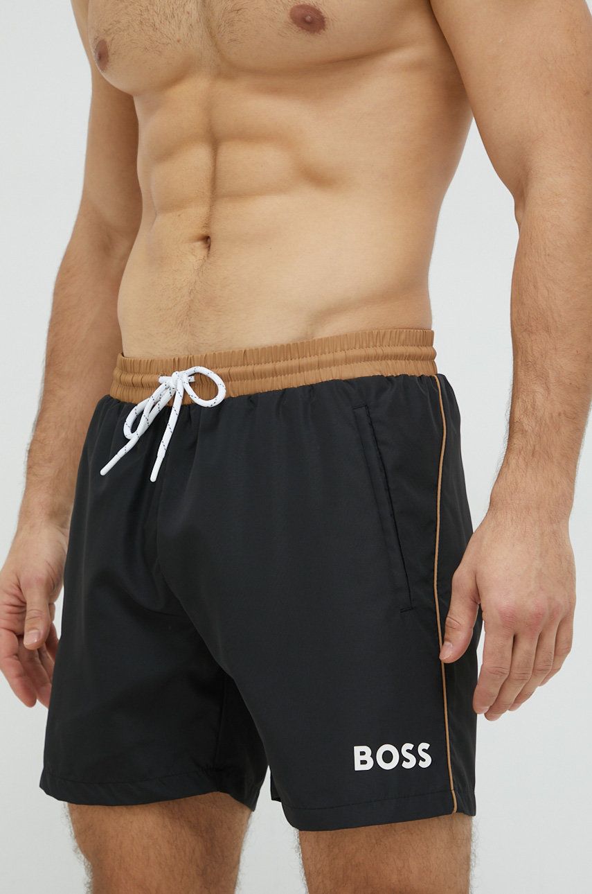 BOSS pantaloni scurti de baie culoarea negru Bărbaţi 2023-03-21