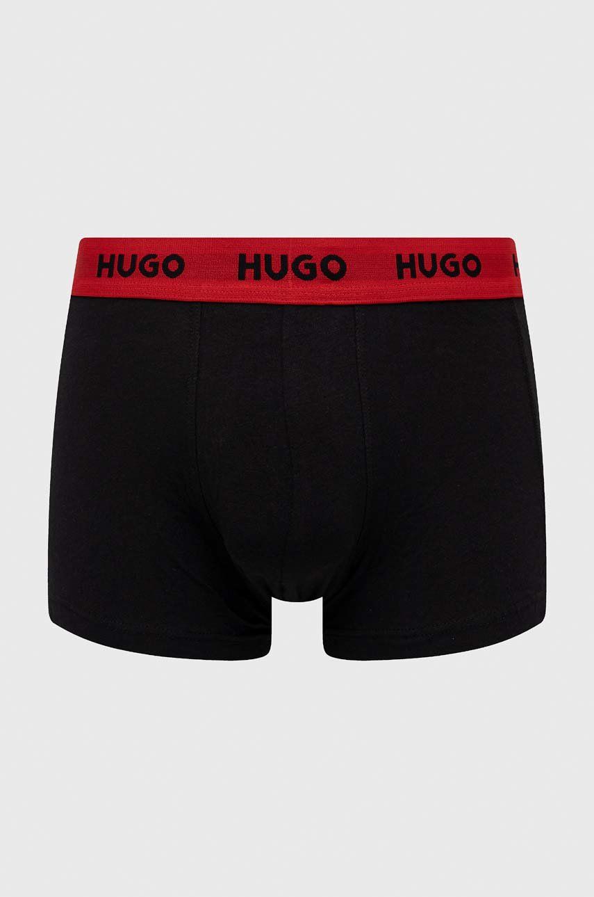 HUGO bokserki (3-pack) męskie kolor czerwony
