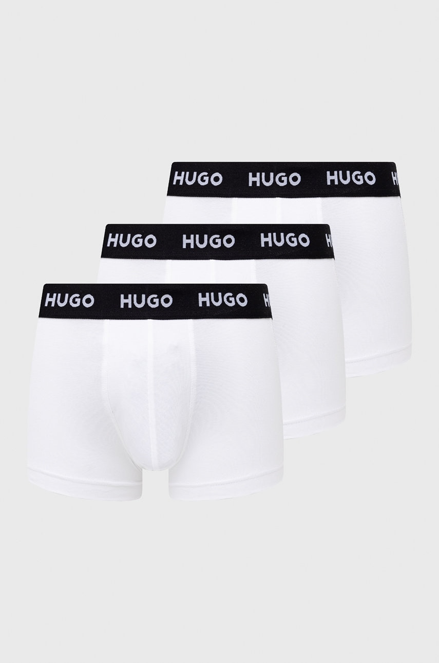 Hugo Boxeri (3-pack) Barbati, Culoarea Alb