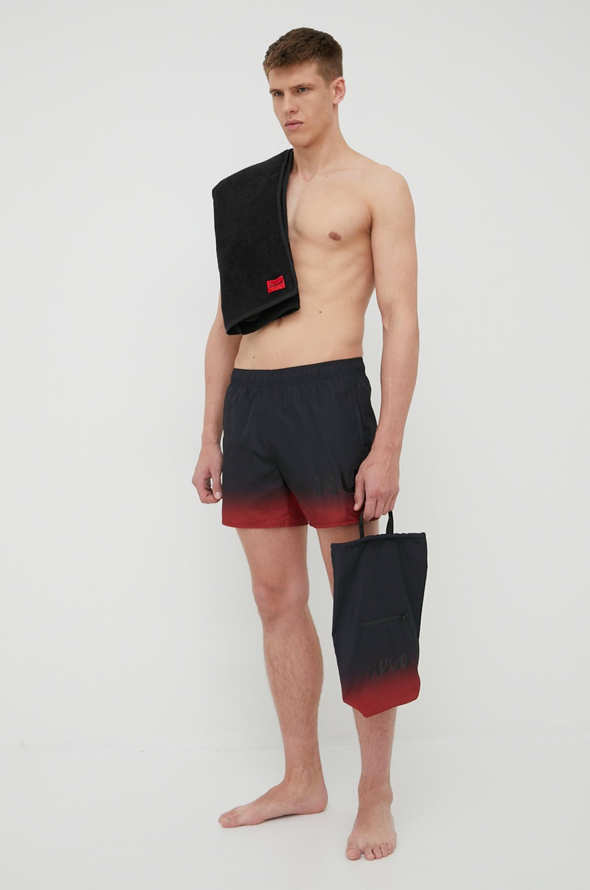 HUGO pantaloni scurti de baie culoarea negru HUGO pantaloni scurti de baie culoarea negru answear.ro