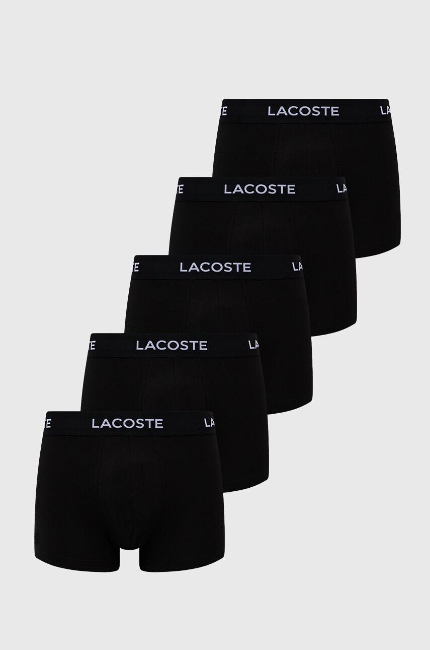 

Боксерки Lacoste (5 чифта) мъжки в черно, Черен