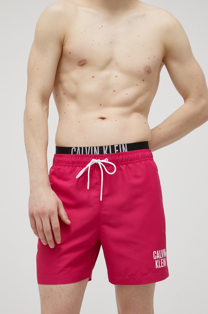 

Плувни шорти Calvin Klein в розово, Розов