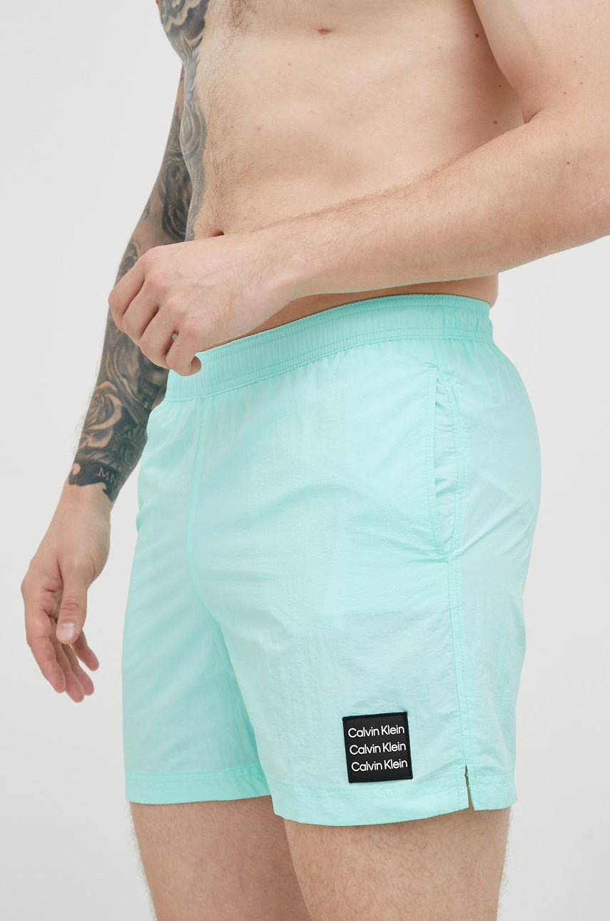 

Плувни шорти Calvin Klein в зелено, Зелен