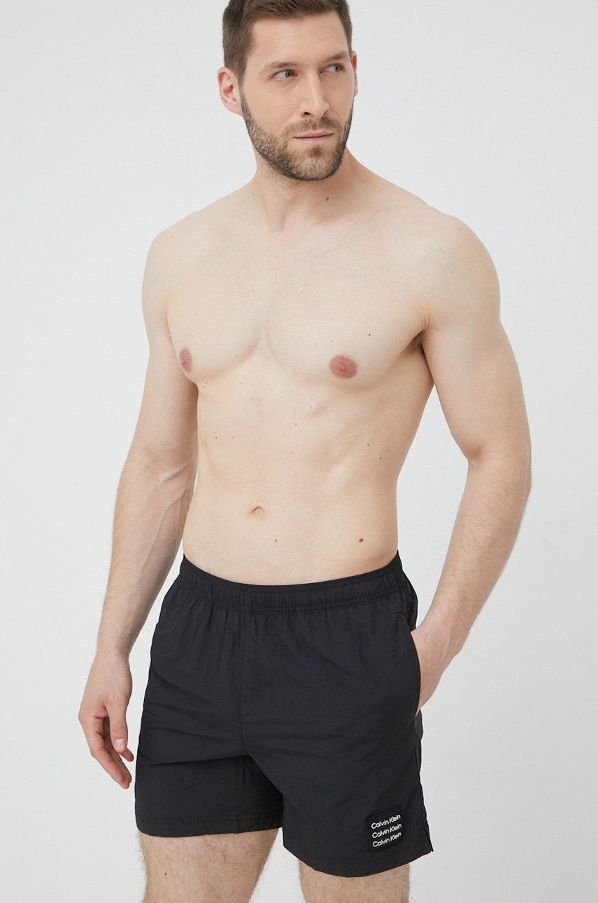 

Плувни шорти Calvin Klein в черно, Черен