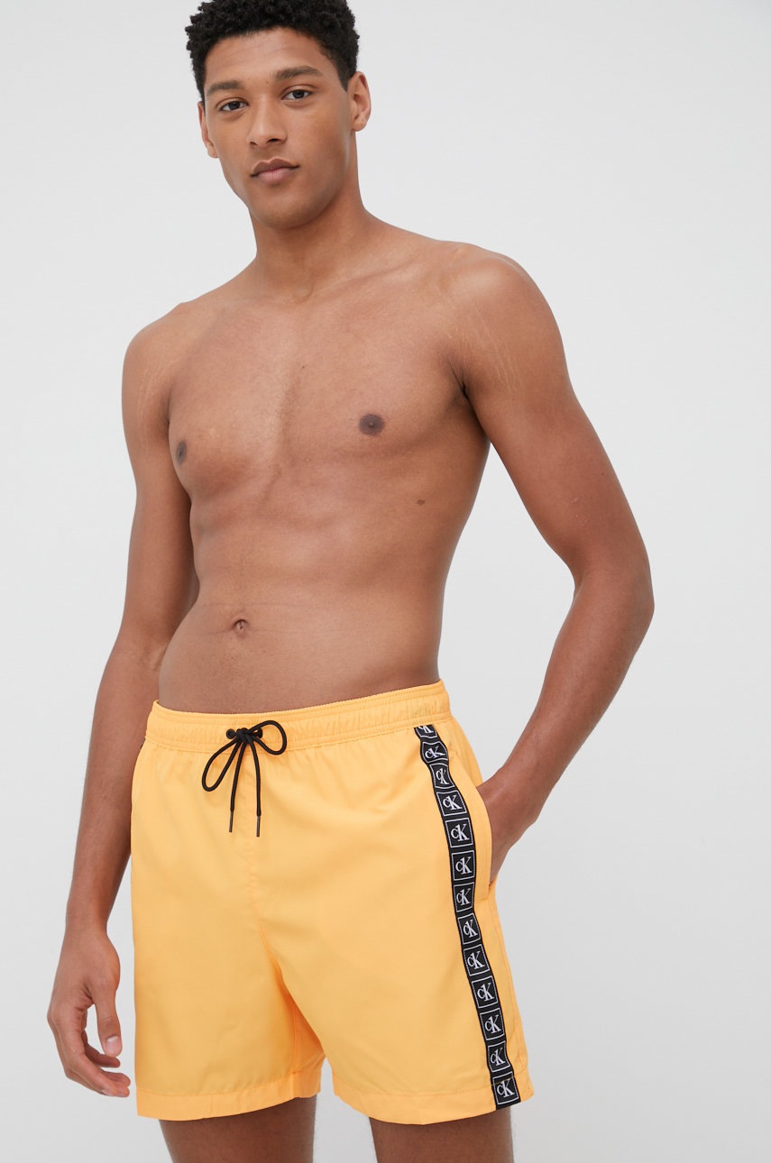 

Плувни шорти Calvin Klein в жълто, Оранжев