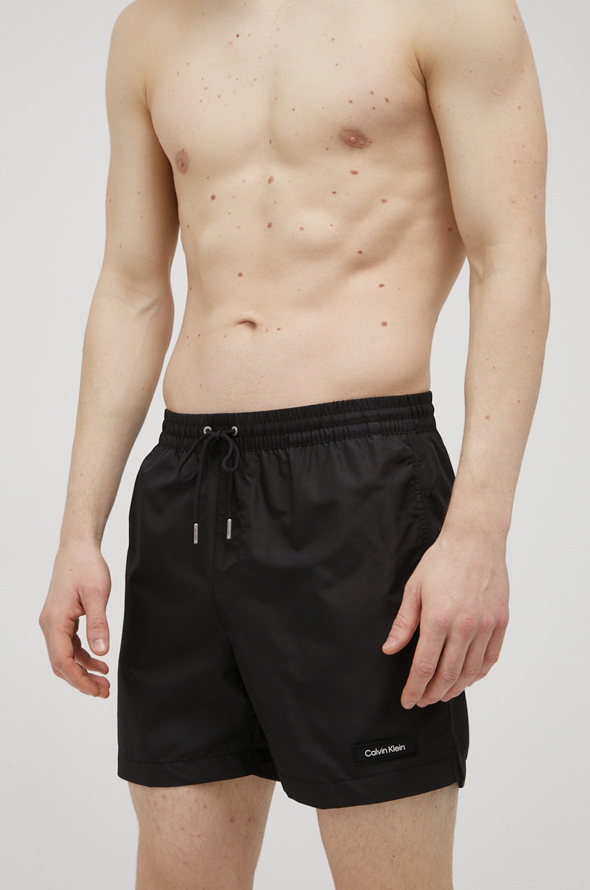 

Плувни шорти Calvin Klein в черно, Черен