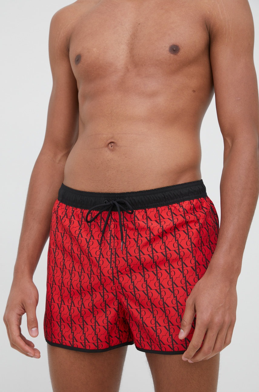 

Плувни шорти Calvin Klein в червено, Червен