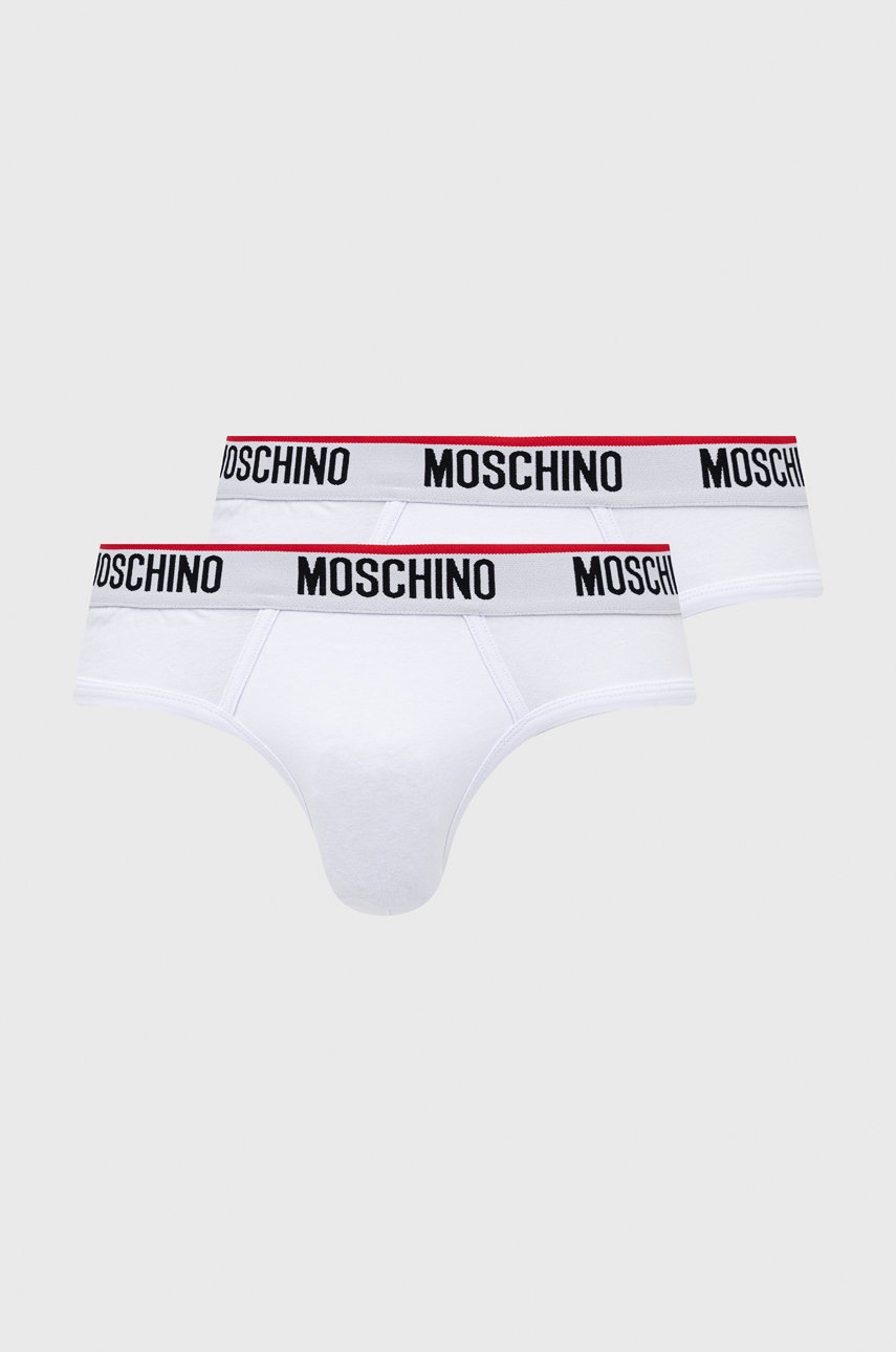 

Слипове Moschino Underwear (2 чифта) мъжки в бяло, Бял