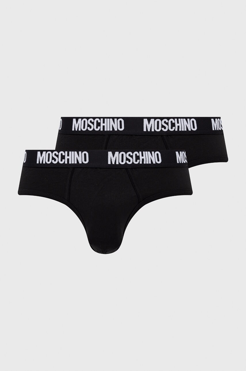 Moschino underwear slip barbati, culoarea negru