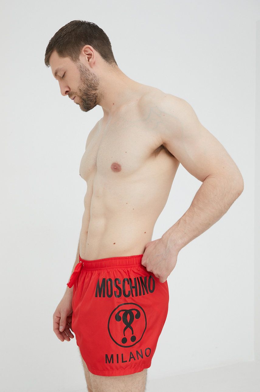 Moschino Underwear szorty kąpielowe dziecięce kolor czerwony