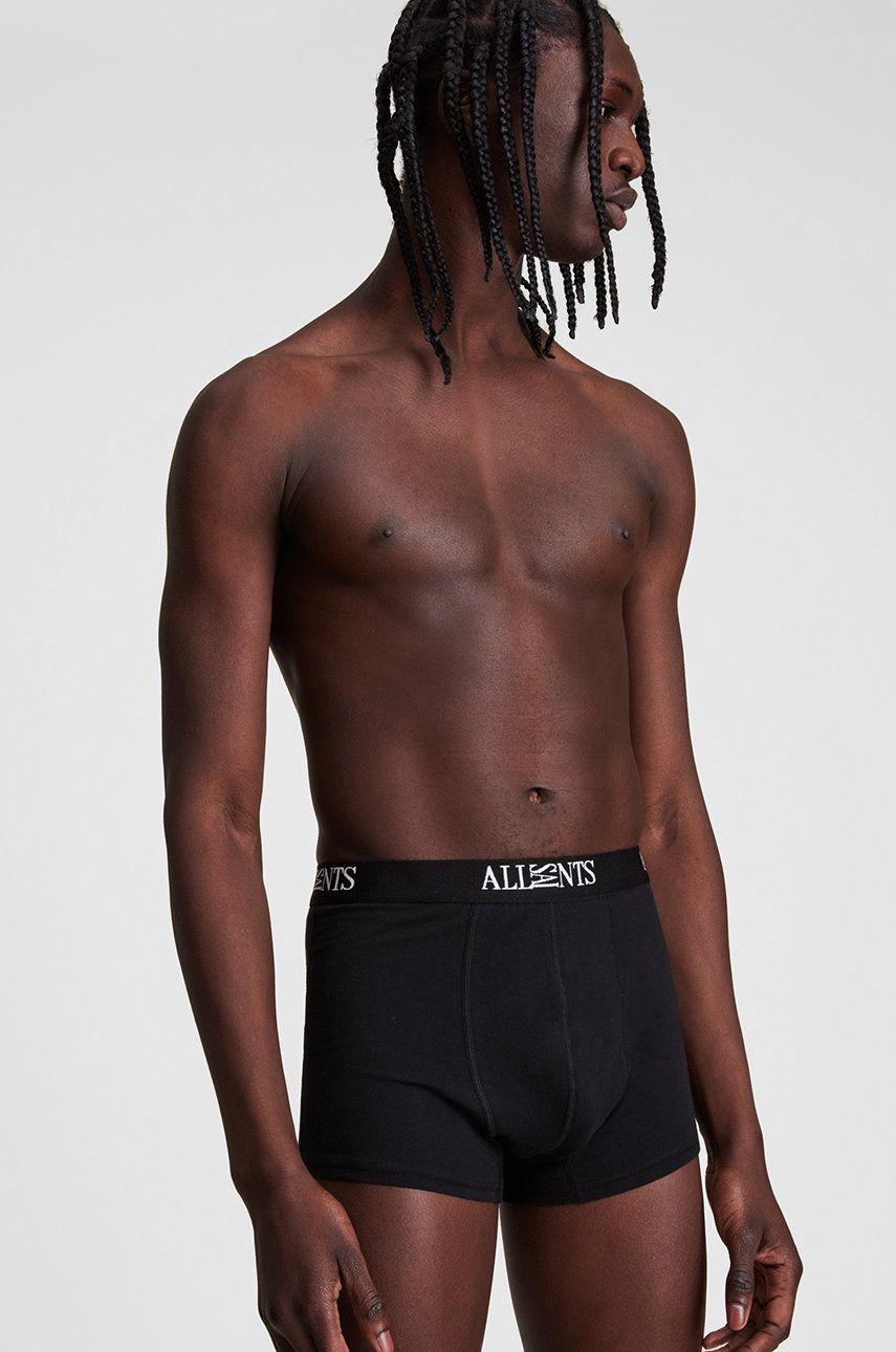 AllSaints bokserki (3-pack) męskie kolor czarny