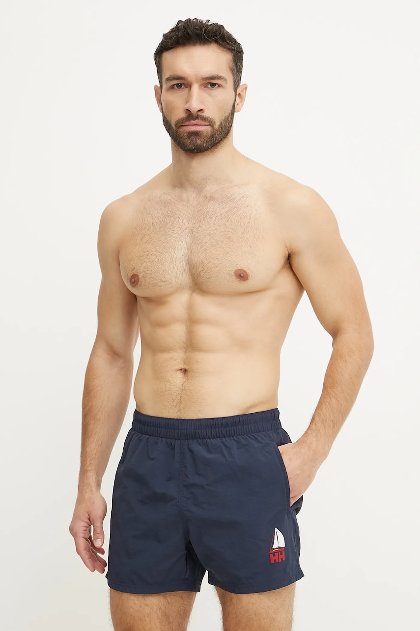 Helly Hansen pantaloni scurți de baie Cascais culoarea bleumarin, 34031 Helly Hansen pantaloni scurți de baie Cascais culoarea bleumarin, 34031