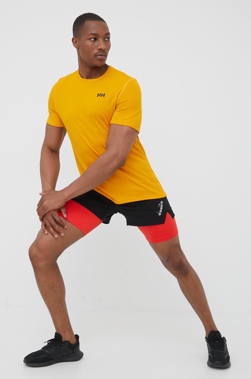 Helly Hansen tricou funcțional Solen culoarea galben