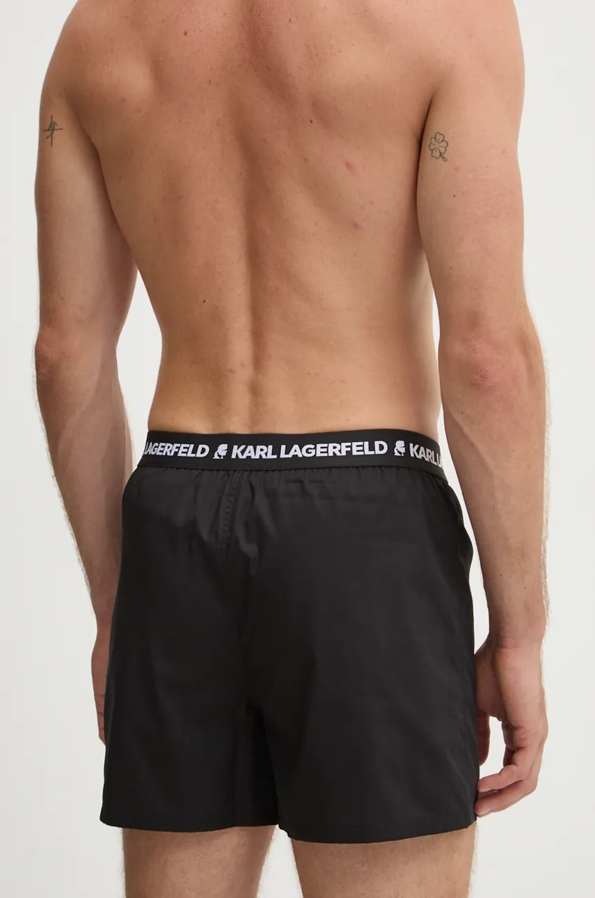 Хлопковые боксёры Karl Lagerfeld цвет чёрный Хлопковые боксёры Karl Lagerfeld цвет чёрный